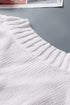 V Neck Drop Shoulder Knitted Sweater